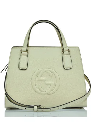 Gucci Borsa Soho Bianca Donna Pelle Dollar Calf Modello 607722 CAO0G 006