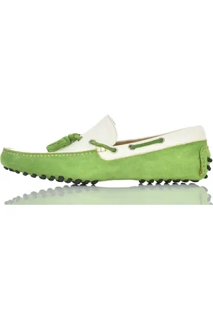 SUTOR MANTELLASSI Mocassino Verde e Bianco Uomo Mod.SM679W0