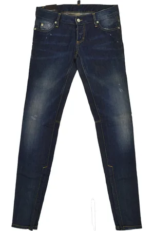 Dsquared2 2 Super Slim Jean Blu Donna Cotone Bottoni Mod.S72LA0367S30329089