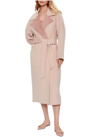 Calvin Klein COPPOTTO DF WOOL REVERSIBLE WRAP COAT