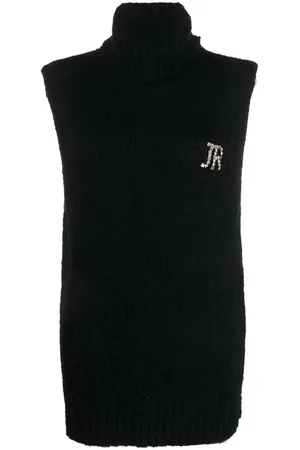 John Richmond GILET LOGO IN CRISTALLO