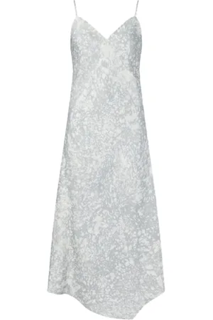 Calvin Klein Abiti VISCOSE MARBLE PRINT SLIP DRESS
