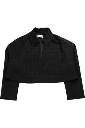 Marine Serre Moon Diamond Jacquard Tailoring vareuse in black