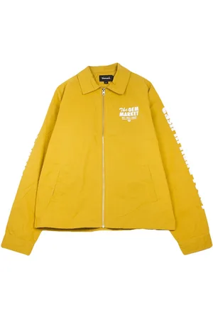 Diamond Supply Giacca Coach Jacket Uomo Gem Speedway Jacket Gold/white