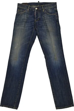 Dsquared2 2 Slim Jean Blu Uomo Cotone Bottoni Mod.S74LA0490S30281470