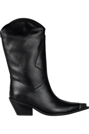 MISBHV Texas Cowboy Classic Boots in Black