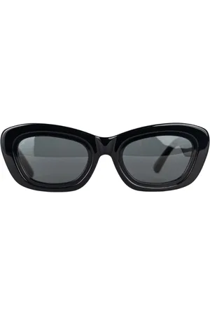 The Attico Rania Cat Eye Sunglasses in Black