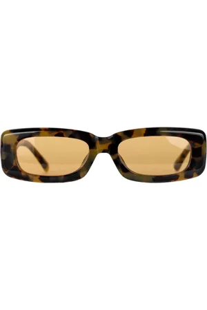 The Attico Mini Marfa in Tortoiseshell/Yellow