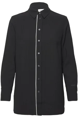 Calvin Klein BLUSA CREPE TIPPING BLOUSE