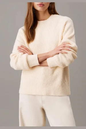 Calvin Klein MAGLIONE BOUCLE RIB C-NK RELAXED SWEATER