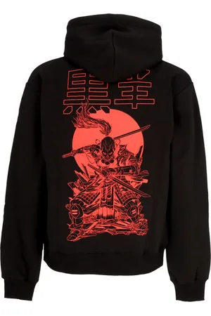 DOLLY NOIRE Felpa Cappuccio Uomo Miyamoto Musashi Outline Hoodie