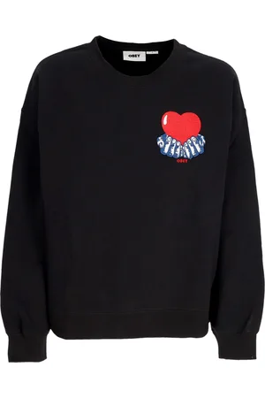 Obey Felpa Girocollo Donna W Heart Crew Fleece