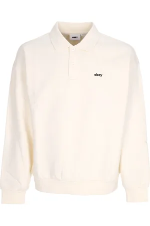 Obey Polo Manica Lunga Uomo Lowercase Fleece Polo