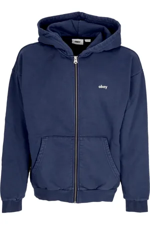 Obey Felpa Cappuccio Zip Uomo Lowercase Pigment Zip Hoodie Fleece