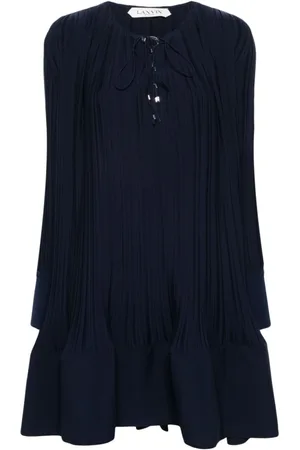 Lanvin Abito midi plissettato