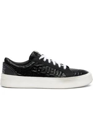 GCDS Sneakers PATENT MONOGRAM BUCKET SNEAKERS
