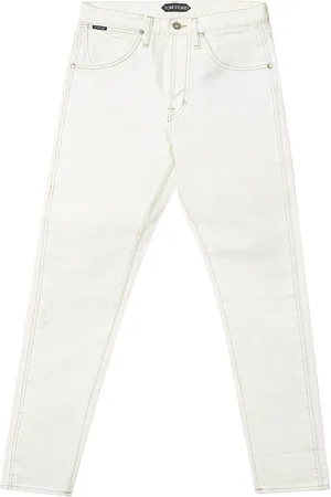 Tom Ford Denim Bianco Cinque Tasche