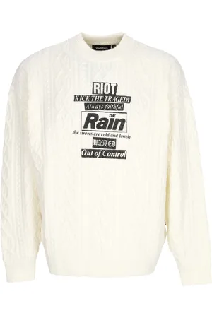 Wasted Paris Maglione Uomo Rain Cable Sweater Crewneck