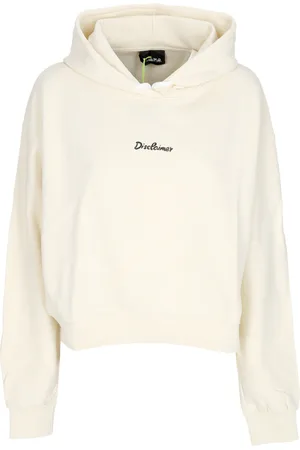 DISCLAIMER Felpa Leggera Cappuccio Corta Donna W Logo Crop Hoodie