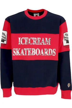 ICECREAM Felpa Leggera Girocollo Uomo World Tour Crewneck