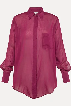FORTE FORTE Camicia Slim fit riga fluida