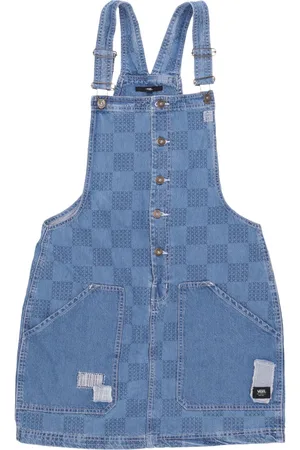 Vans Salopette Donna W Mended Check Denim Pinafore Dress