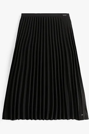 Tommy Hilfiger GONNA FLUID PLEATED PULL ON MIDI SKIRT