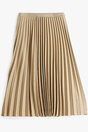 Tommy Hilfiger GONNA FLUID PLEATED PULL ON MIDI SKIRT