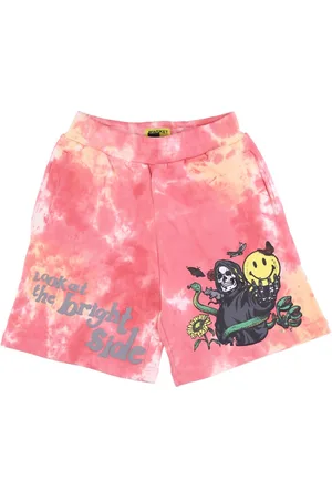 MARKET Pantalone Corto Tuta Felpato Uomo Look At the Bright Side Sweatshorts X Smiley