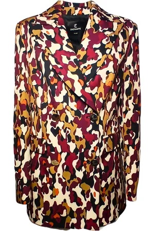 CRISTINAEFFE Giacca Donna Giacca doppio petto e blazer fantasia camouflage e mimetica multicolore