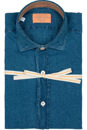 GRIGIO Camicia Uomo Oregon Denim