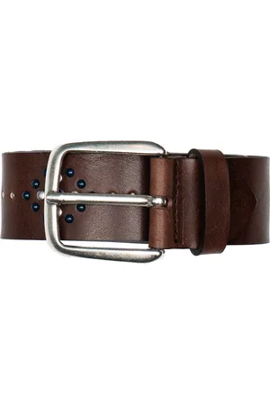 UNIFORM Cintura Borchie Leather Belt Cognac