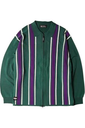 Manastash Maglione MCA STRIPE ZIP KNIT