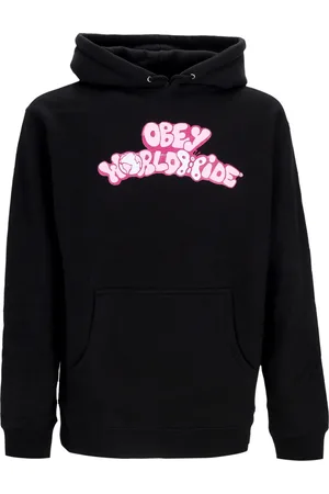 Obey Felpa Cappuccio Donna W Worldwide Butterfly 2 Basic Hooded Fleece