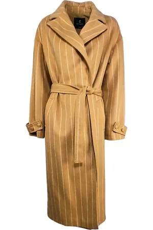 CRISTINAEFFE Cappotto Donna Cappotto Gessato Beige