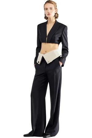 ERIKA CAVALLINI Pantalone Donna con baschina rigirata