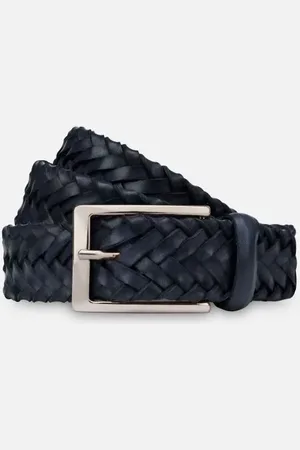 Fabrizio Mancini Cintura Uomo Cintura Renzo in cuoio blu