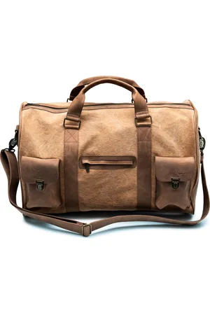 KJØRE PROJECT Borsone Adulto unisex Leather / Canvas Travel Bag