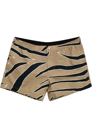 Bottega Veneta Boxer Mare con Stampa Animalier