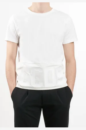 GCDS T-SHIRT BAND LOGO NYLON REGULAR T-SHIRT