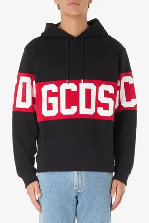 GCDS FELPA BAND LOGO HOODIE