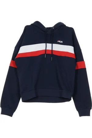 Fila Felpa Leggera Cappuccio Corta Donna Ella Black