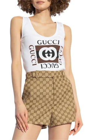 Gucci Canotta a coste Donna stampa