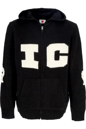 ICECREAM Cardigan Uomo Running Dog Knitted Zip Through Hoodie