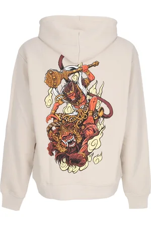 DOLLY NOIRE Felpa Leggera Cappuccio Uomo Hanuman Hoodie
