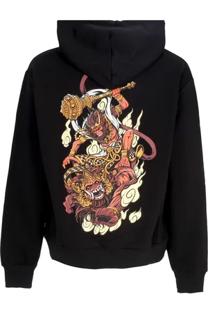 DOLLY NOIRE Felpa Leggera Cappuccio Uomo Hanuman Hoodie