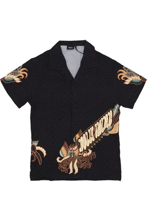 DOLLY NOIRE Camicia Manica Corta Uomo Harmony Batik Bowling Shirt