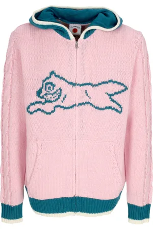 ICECREAM Cardigan Uomo Running Dog Knitted Zip Through Hooded