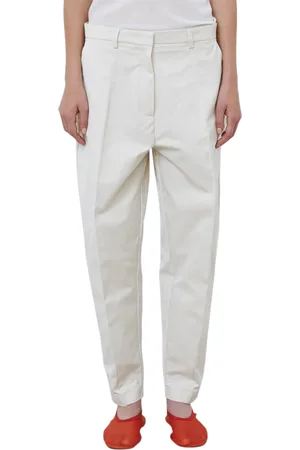 MEIMEIJ Pantalone palazzo panna Donna tela jeans
