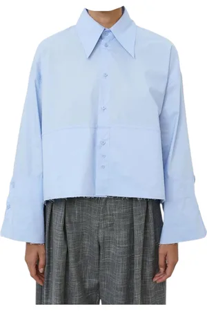 MEIMEIJ Camicia crop Donna sfrangiata